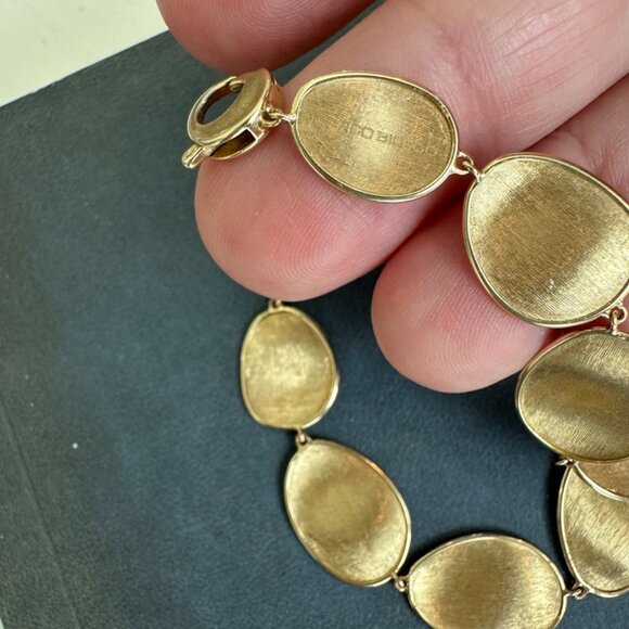 Marco Bicego Lunaria Bracelet 7 Inches, 18K Yellow Gold, Authentic - Picture 8 of 8